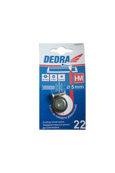 dedra ROATĂ PENTRU MAȘINI DE TĂIAT GLAZURĂ 22/2MM CU ZE 6MM - DED0022