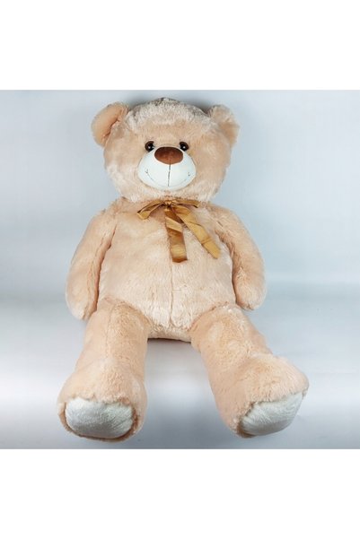 MADEJ Ursuleț de pluș 70 cm cu fundiță Bej Big Hug 58149
