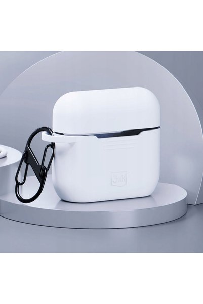 3MK Apple AirPods Pro - Husă de silicon pentru AirPods Albă