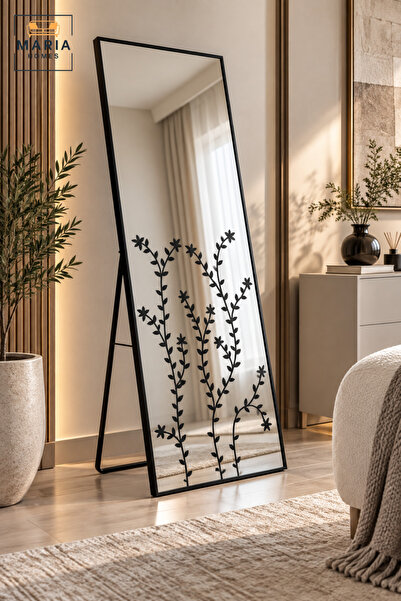 MARIA HOMES مرآة أرضية كاملة الطول بتصميم عصري |   مرآة تزيينية قائمة بذاتها ...