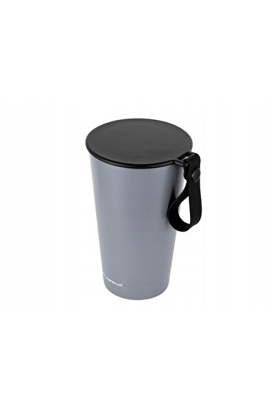 FLORINA Cană termică Fiore 450 ml din oțel gri închis etanșă