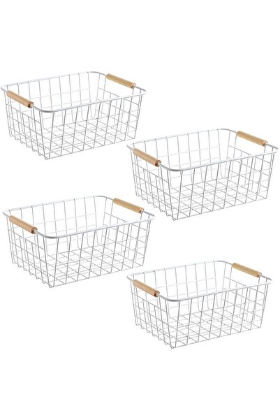 Generic Wire Baskets with Handles Wire Storage Organizer Baskets For Kitchen,...
