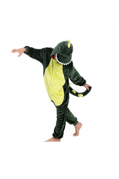NO BRAND COSTUM DE DINOZAUR 120 CM COSTUM DE CARNAVAL KIGURUMI PIJAMĂ ONESIE ...