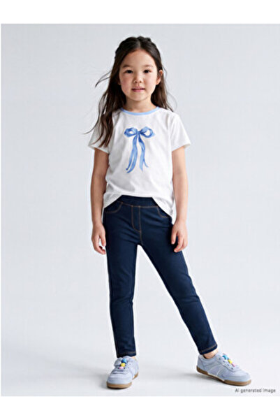 LC Waikiki Indigo Girls' Denim Look Leggings