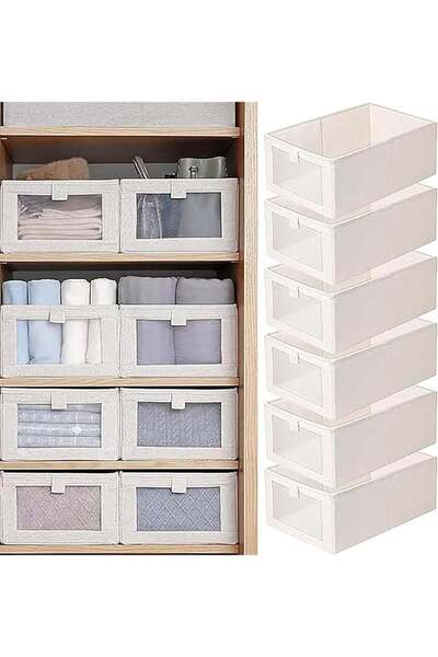 Generic ZOXITY Wardrobe Clothes Organizer, 6 Pack Drawer Organizers and Stora...