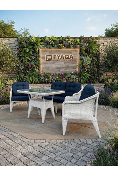 FYAQA HOME FİRUZE BAHÇE BALKON TAKIMI