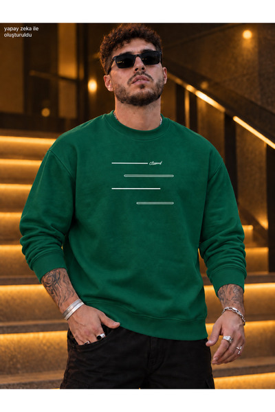 caddekombin Men's Minimal Striped / Graphic Printed Crew Neck Casual Regular ...