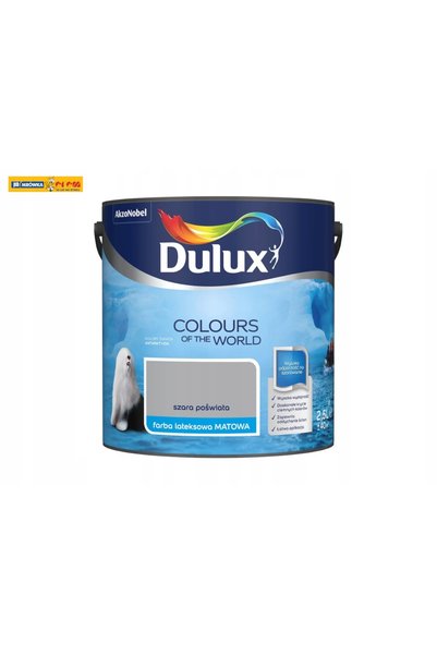 DULUX Culori ale Lumii vopsea latex pentru pereți Gri Poświata mat 2,5L