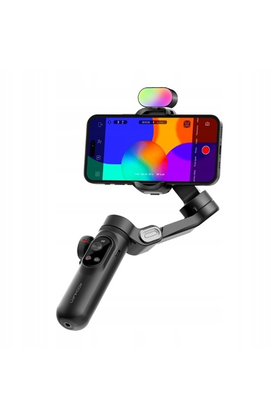 AOCHUAN Gimbal X Pro cu iluminare RGB (negru)