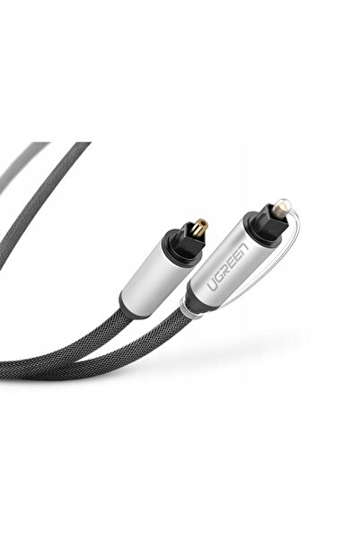 Ugreen Cablu audio optic Toslink AV108, aluminiu cu împletitură, 1m (gri)