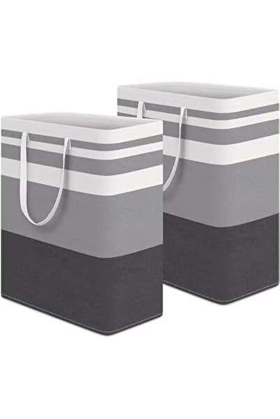 Generic 2-Pack Collapsible Laundry Baskets with Carry Handles | Freestanding ...