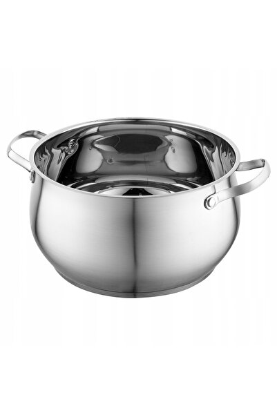 FLORINA Oală Alex 24 cm 6,6L din oțel inoxidabil cu capac, pentru inducție și...