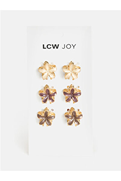 LC Waikiki Mixed Flower Figured Peg Buckle