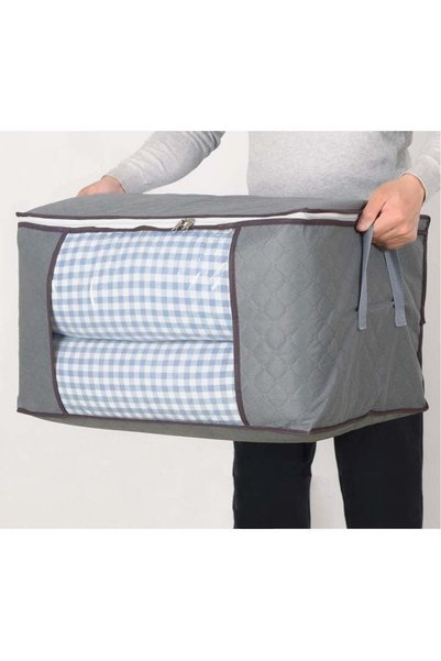Generic 2-Pack Large Capacity Organizers，Clothes & Bedding Storage Bags， Fold...
