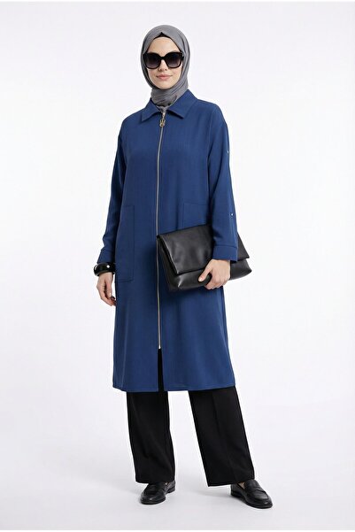 Armine TREND Allerli Giy Çık Indigo 26Yt516 with Stripe Detail on the Sleeves...