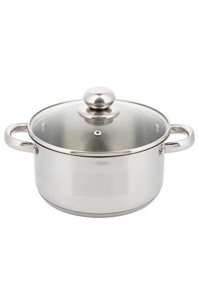 Kinghoff Vase de gătit din oțel inoxidabil cu capac 4L 22CM pentru inducție ș...