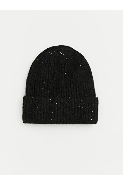 LC Waikiki Alita City Farkıyla Lcw Accessories Women's Black Knitwear Beanie ...
