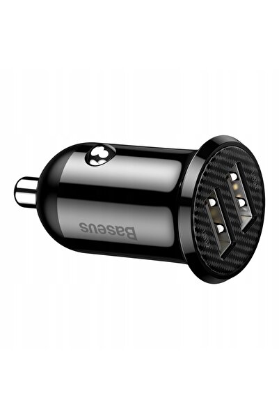 Baseus Grain Pro 2x USB 4.8A Încărcător auto (Negru)