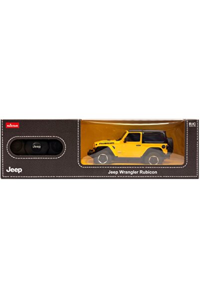 Rastar Jeep Wrangler JL scară 1:24 79500 mașină cu telecomandă galbenă