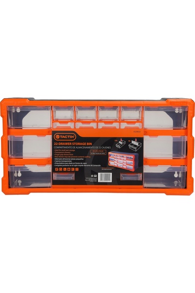 Tactix Dulap modular cu 18 sertare pentru scule, de garaj, de sine stătător s...
