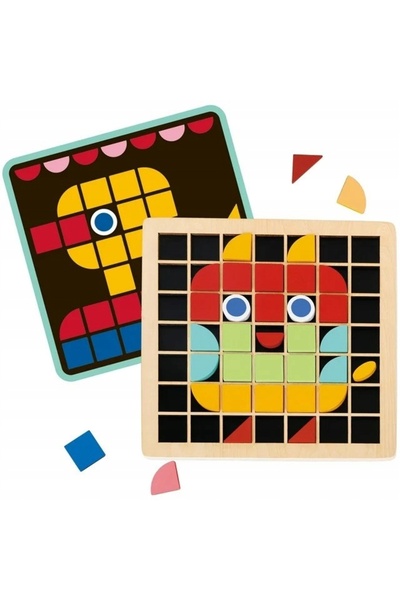 Tooky Toy Puzzle din lemn, jucării Montessori, jucărie pentru copii