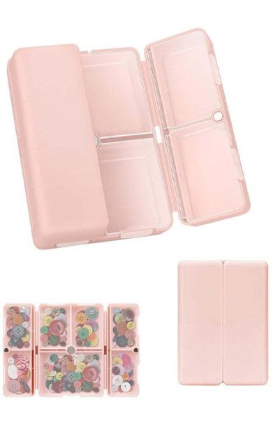 Generic 7-Compartment Portable Folding Pill Organizer, Travel Pill Box for Vi...