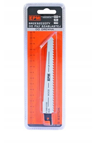 EPM LAMĂ DE FERĂGĂTOR ZIMȚATĂ 150MM 6TPI PENTRU LEMN S644D 5 BUCĂȚI E-540-0100