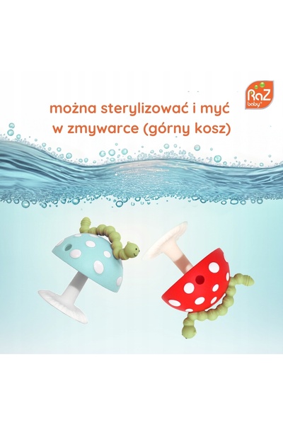 RAZBABY Jucărie de dentiție 3M pentru bebeluși cu ventuză, pentru dentiție, C...