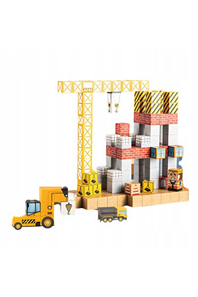 woopie Blocuri magnetice 165 piese Macara de construcții Excavator Cadou Educ...