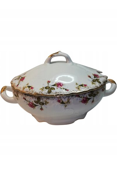 Cmielow Tăviță de supă Cmielov cu capac 2.7l Rococo 0001
