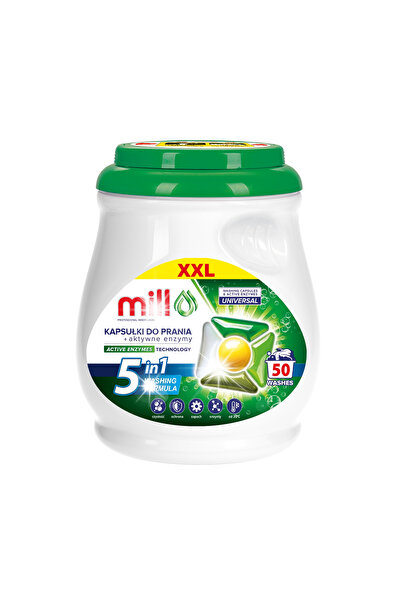 Mill Capsule pentru spălare Uniwersal Booster 5w universal 50 bucăți