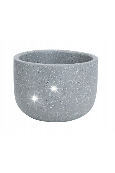 Koopman Ghiveci decorativ gri mare 28x38x38 cm, cu aspect modern și stropit.