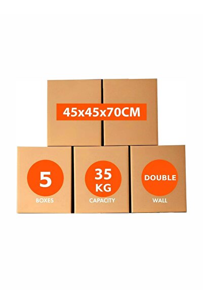 Generic 5 Pieces of Heavy Duty 5-Ply Corrugated Cardboard Shipping Boxes Doub...