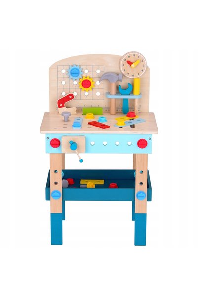 Tooky Toy Masă din lemn pentru atelier de creație distractiv pentru copii