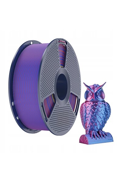 Sunlu Filament PLA+ Mătase Bicolor 1.75mm 1kg (roșu-albastru)