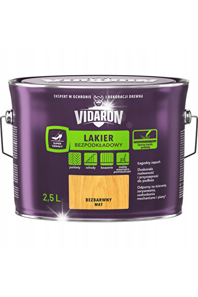 Vidaron Lac pentru lemn fără grund incolor mat 2,5L