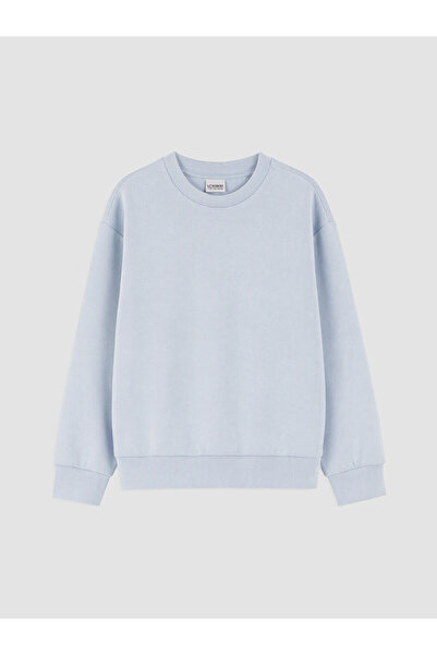LC Waikiki Alita City Blue Girls' Soft Touch Sweatshirt with a Difference in ...