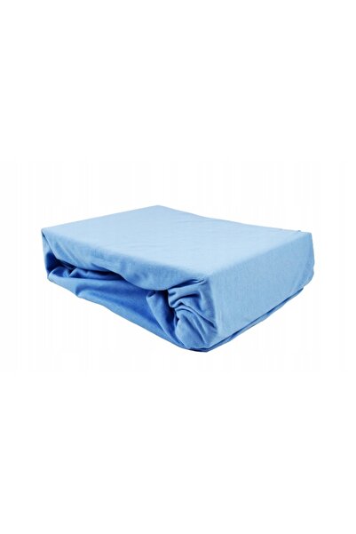 Mack Cearșaf de pat din jerseu cu elastic 160x200 albastru deschis