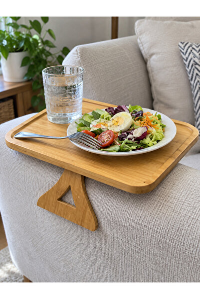 HARWELL Adjustable Rectangular Bamboo Sofa Table