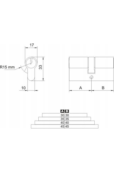 Lob INSERT SIMETRIC DIN ALAMĂ 30/30 - MP WK 31/31M