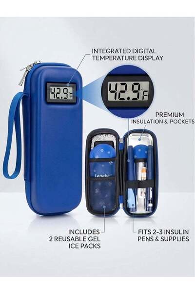 Generic Insulin Travel Case with Temperature Display - Refrigerated Medicine ...