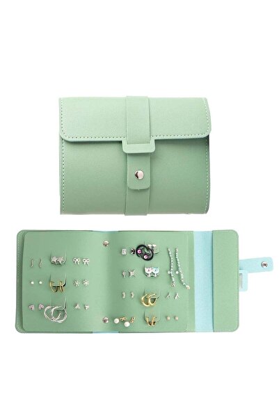 Generic Earring Storage Box, Portable PU Leather Organizer with Foldable Book...