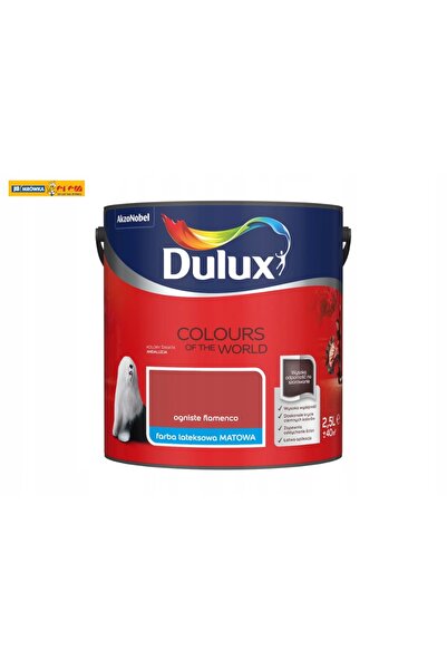 DULUX Culorile Lumii vopsea latex pentru pereți Fire Flamenco mat 2,5L