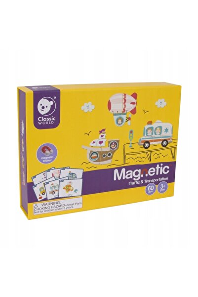 Classic World Educație rutieră pentru copii: Puzzle cu elemente colorate