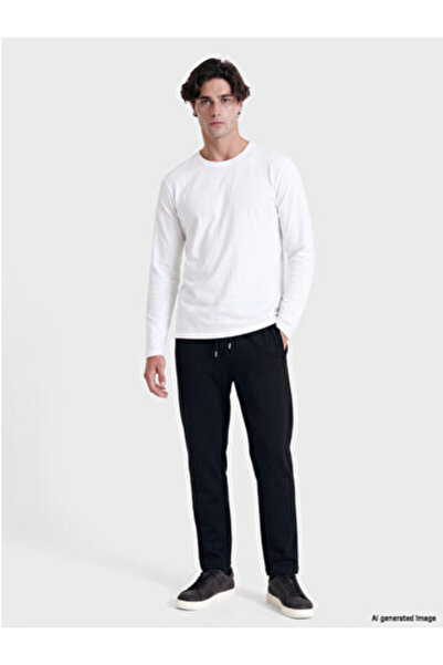 LC Waikiki Black Regular Fit Men's Sweatpants