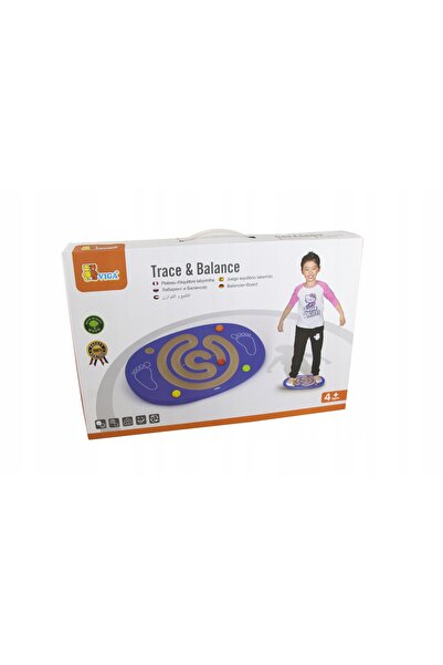 Viga Placă de echilibru senzorială din lemn tip labirint pentru dezvoltarea a...