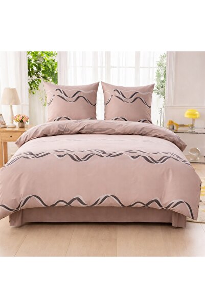 Cotton World Set lenjerie de pat 160x200 2 fețe de pernă 70x80 Bumbac satinat...