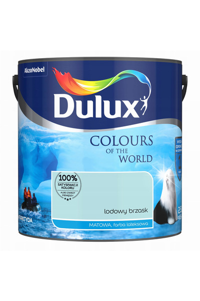 DULUX Culorile Lumii vopsea latex pentru pereți Ice Dawn mat 2,5L