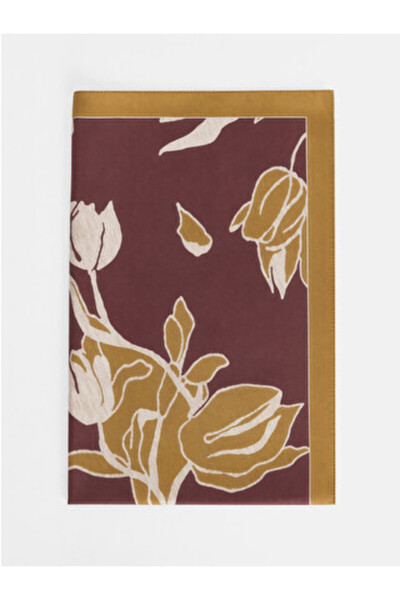 LC Waikiki Brown floral patterned women's shawl