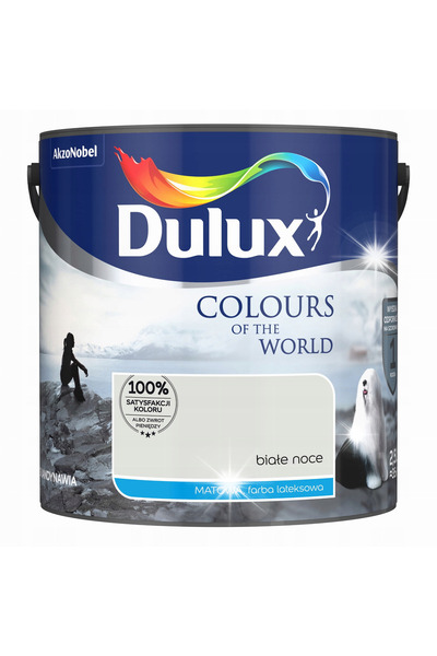 DULUX Culori ale Lumii vopsea latex pentru pereți White Nights mat 2,5L